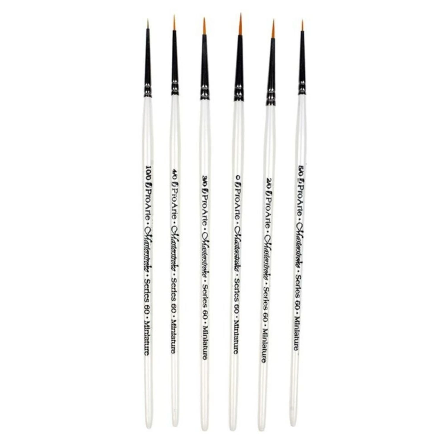 Pro Arte Masterstroke Miniature Brushes - Set Of 6 Brushes 4 Pro Arte Masterstroke Miniature Brushes - Set Of 6 Brushes - Image 2