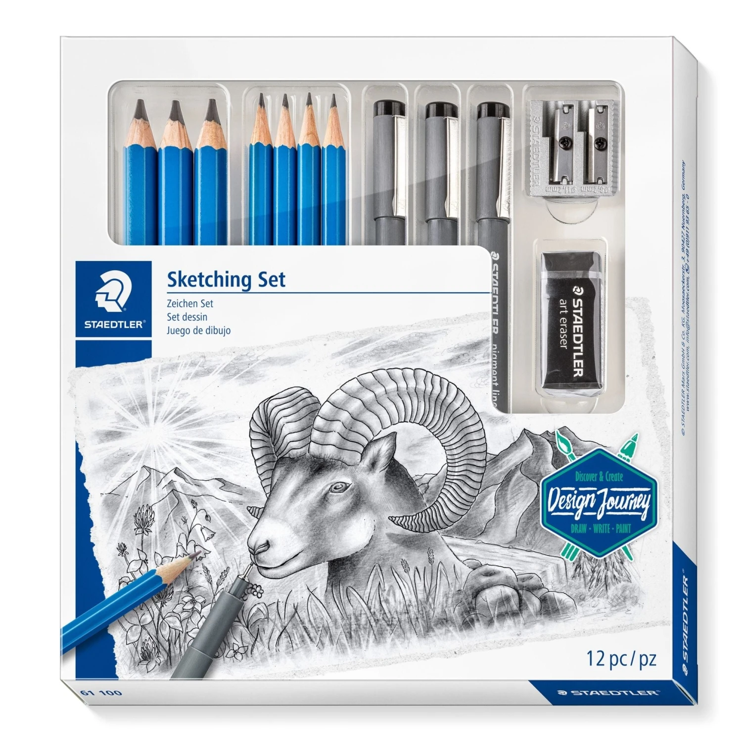 Staedtler Sketching Set - 12 Piece 3 Staedtler Sketching Set - 12 Piece