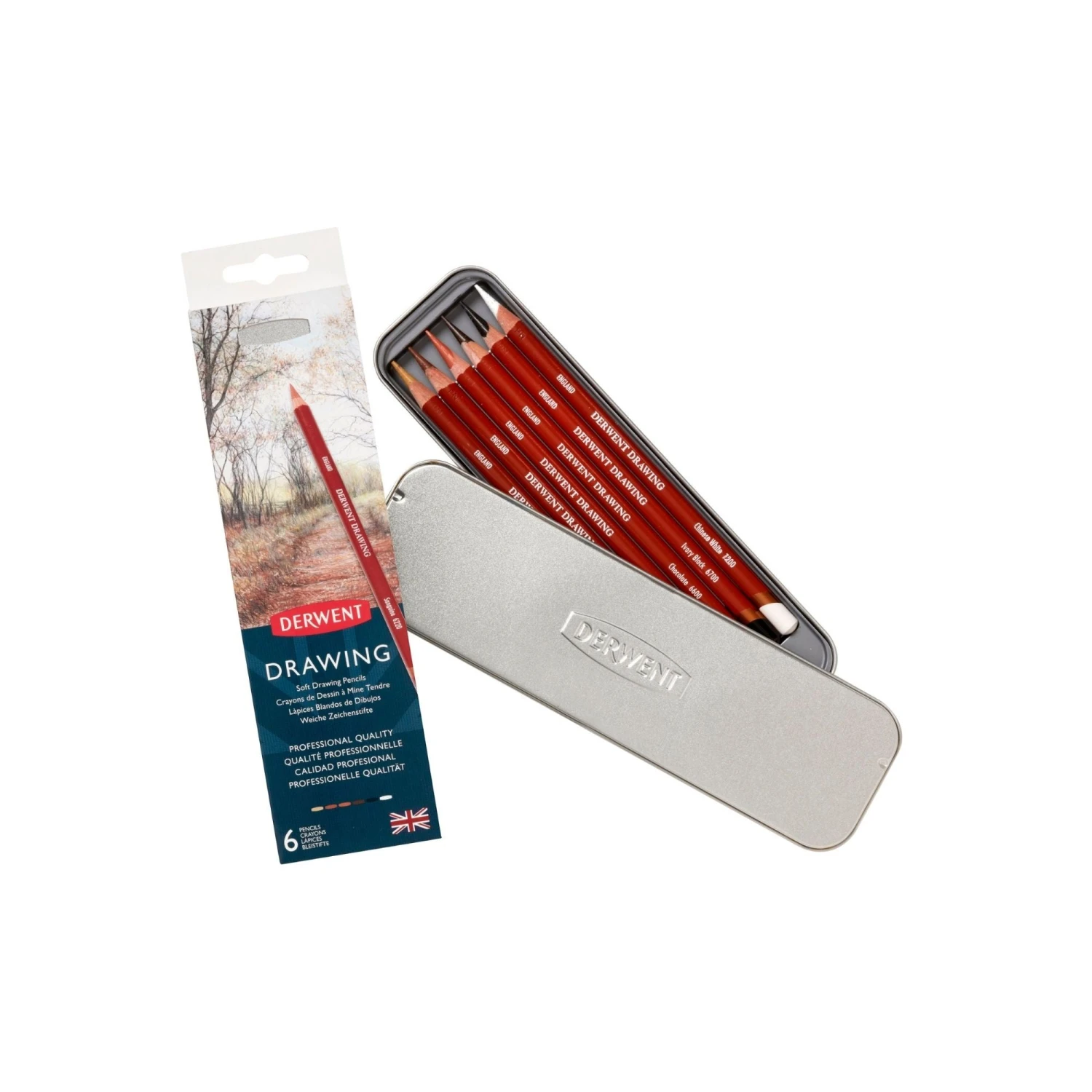 Derwent Drawing Pencils Set Of 6 4 Derwent Drawing Pencils Set Of 6 - Image 2