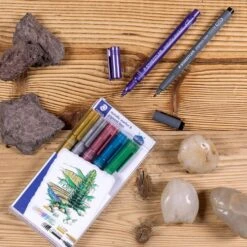 Staedtler Metallic Markers + Pigment Liner - Set Of 7 -Painting Supplies Untitleddesign 2 88d0ad0f 9f6a 401f 9e26 4b9954950f02