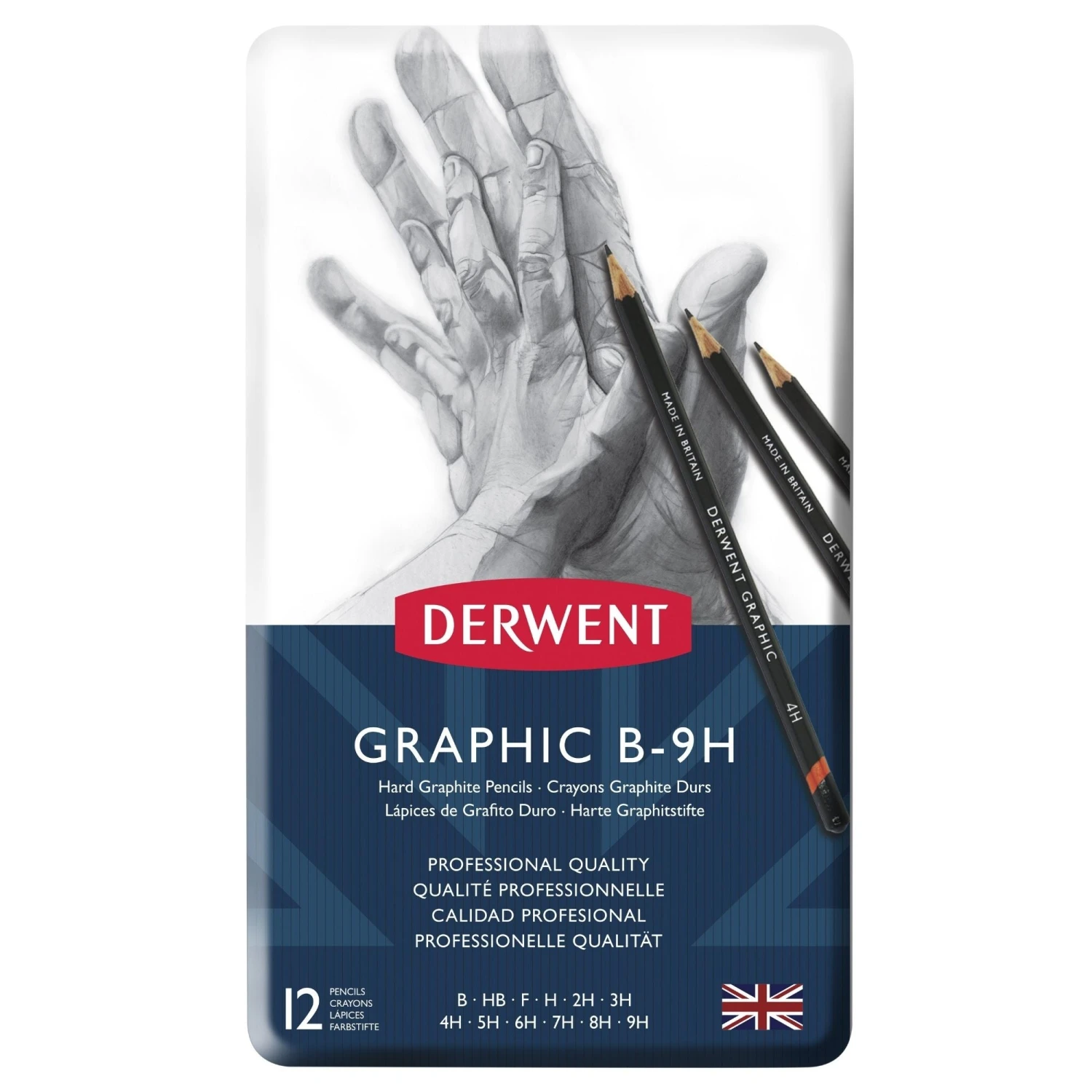 Derwent Graphic Hard Sketching Pencils - Set Of 12 3 Derwent Graphic Hard Sketching Pencils - Set Of 12