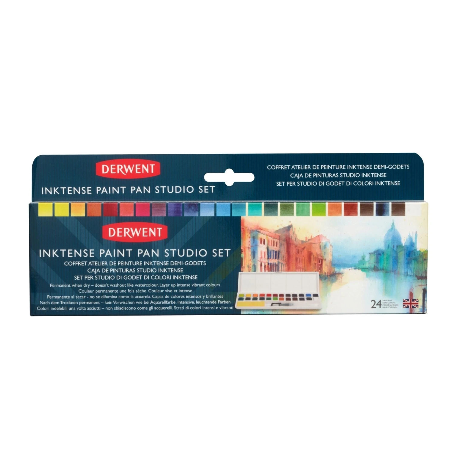 Derwent Inktense 24 Paint Pan Studio Set 3 Derwent Inktense 24 Paint Pan Studio Set