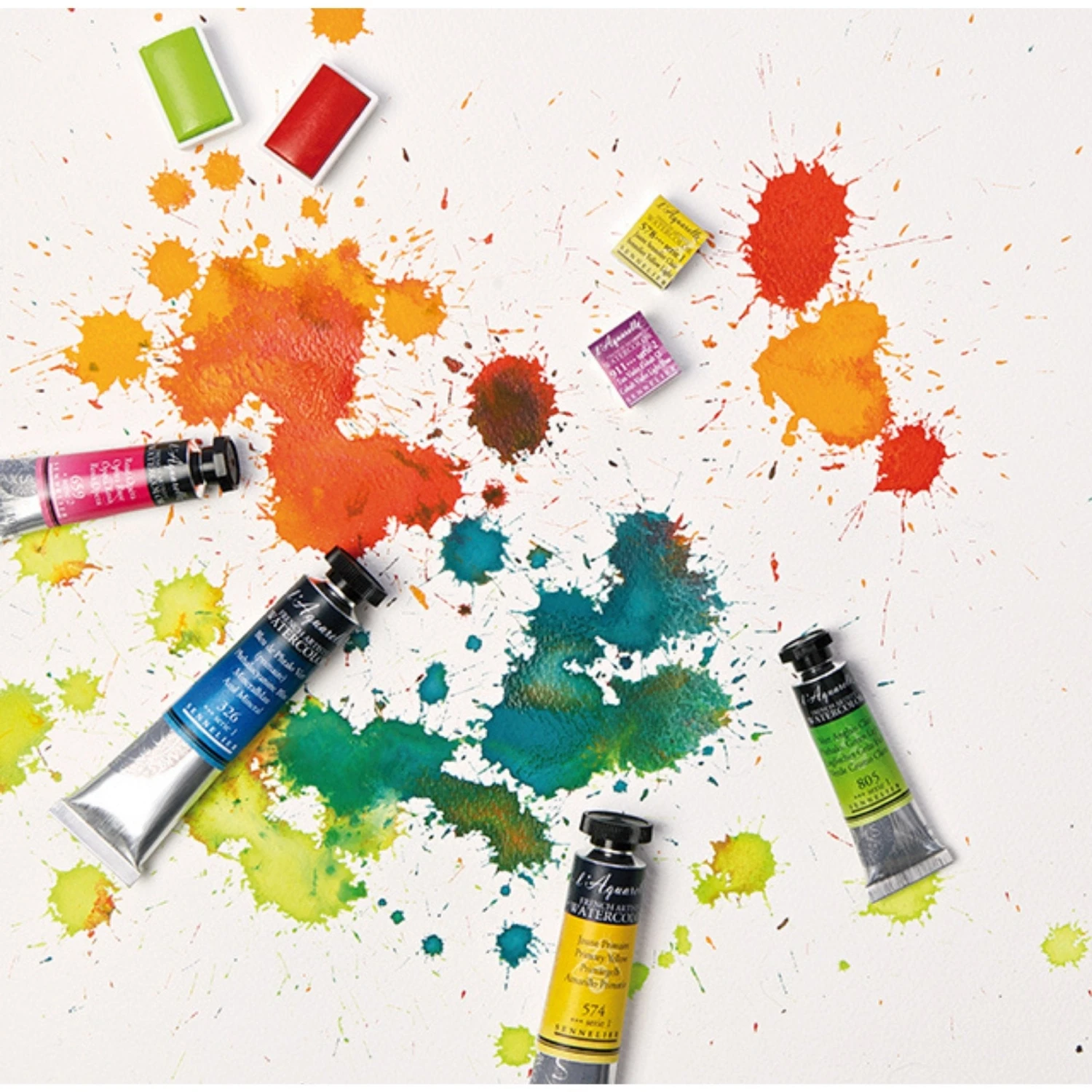 Sennelier L'Aquarelle Wooden Box - Set Of 98 X 10ml 5 Sennelier L'Aquarelle Wooden Box - Set Of 98 X 10ml - Image 3