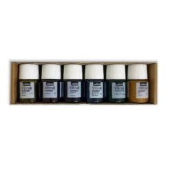 Pebeo Vitrail Initiation Glass Paint Set 6 X 20ml -Painting Supplies Vitrail glass set