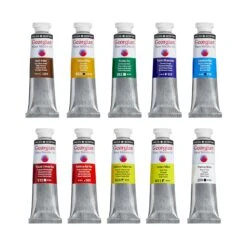 Daler-Rowney Georgian Water Mixable Oil Set - 10 X 37ml Tubes -Painting Supplies WMO Set 3