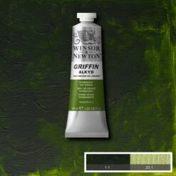 Winsor & Newton Griffin Alkyd Fast Drying Oil Colour 37ml - Series 2 -Painting Supplies WN GRIFFIN ALKYD FAST DRYING OIL COLOUR COMPOSITE PERMANENT SAP GREEN 094376916850