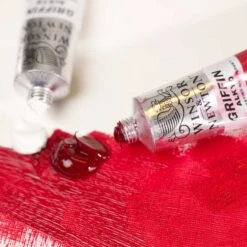 Winsor & Newton Griffin Alkyd Fast Drying Oil Colour 37ml - Series 2 -Painting Supplies WN GRIFFIN ALKYD TWO TUBES WITH ALIZARIN CRIMSON BLOB