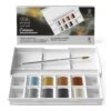 Winsor & Newton Watercolour 8 Half Pan Metallic Pocket Set 2 Winsor & Newton Watercolour 8 Half Pan Metallic Pocket Set -Painting Supplies W N COTMAN WC METALLIC POCKET SET 9PC OPEN 884955090688