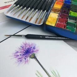 ARTessentials Ultra Fine Tip Artists Brushes - Set Of 10 12 ARTessentials Ultra Fine Tip Artists Brushes - Set Of 10 -Painting Supplies Watercolour brushes mood