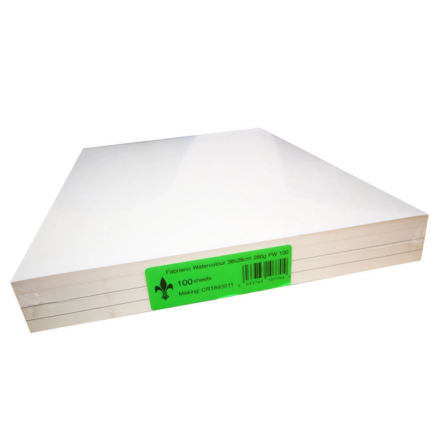 Fabriano Watercolour Paper Pack 100 Sheets Cold Pressed/Not 280gsm 15" X 11" 3 Fabriano Watercolour Paper Pack 100 Sheets Cold Pressed/Not 280gsm 15" X 11"