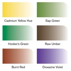 Winsor & Newton Promarker Watercolour Set Of 6 - Foliage Tones -Painting Supplies Winsor Newton Promarker Watercolour Foliage Tones