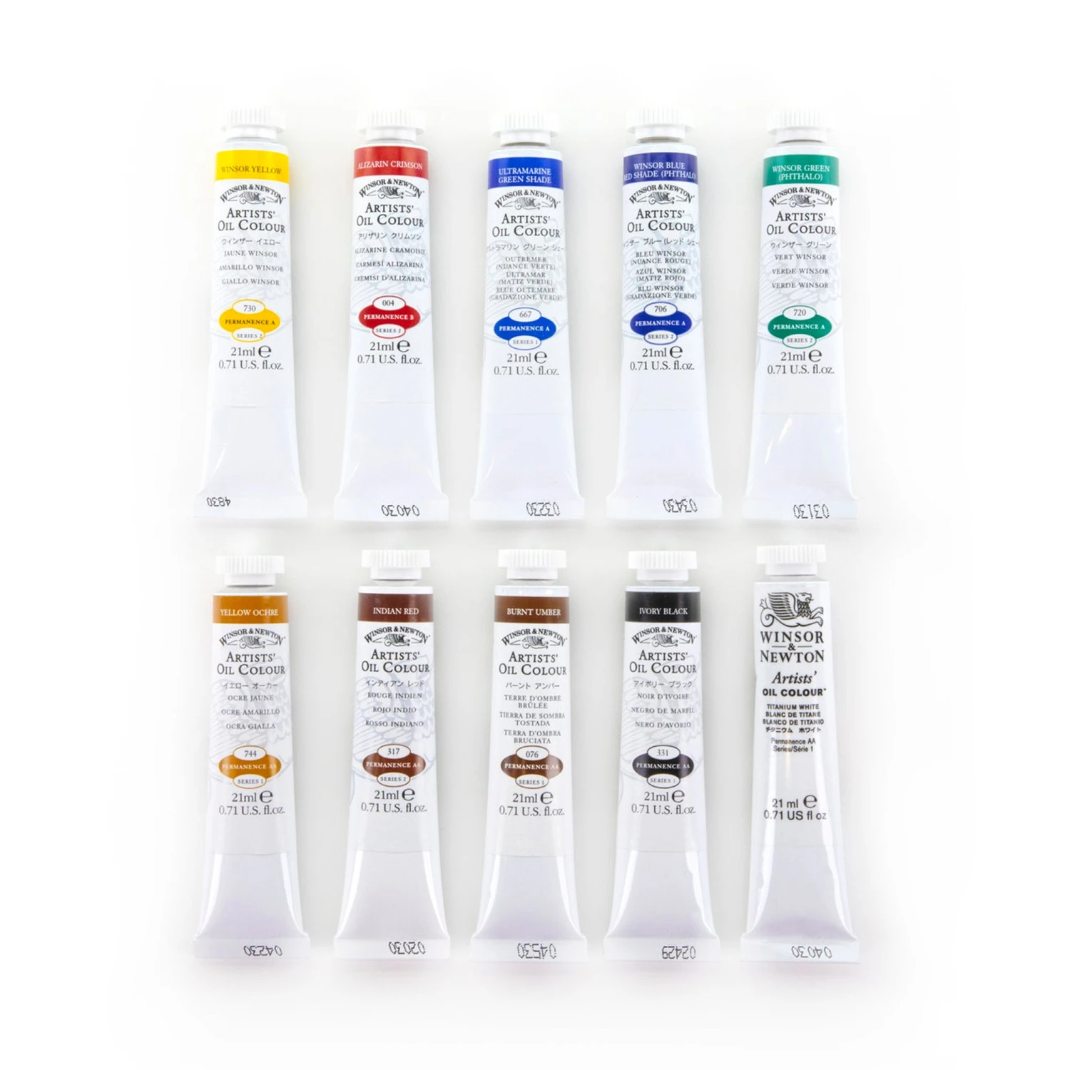 Winsor & Newton Artists Oil Colour Introductory Set - 10 X 21ml Tubes 5 Winsor & Newton Artists Oil Colour Introductory Set - 10 X 21ml Tubes - Image 3