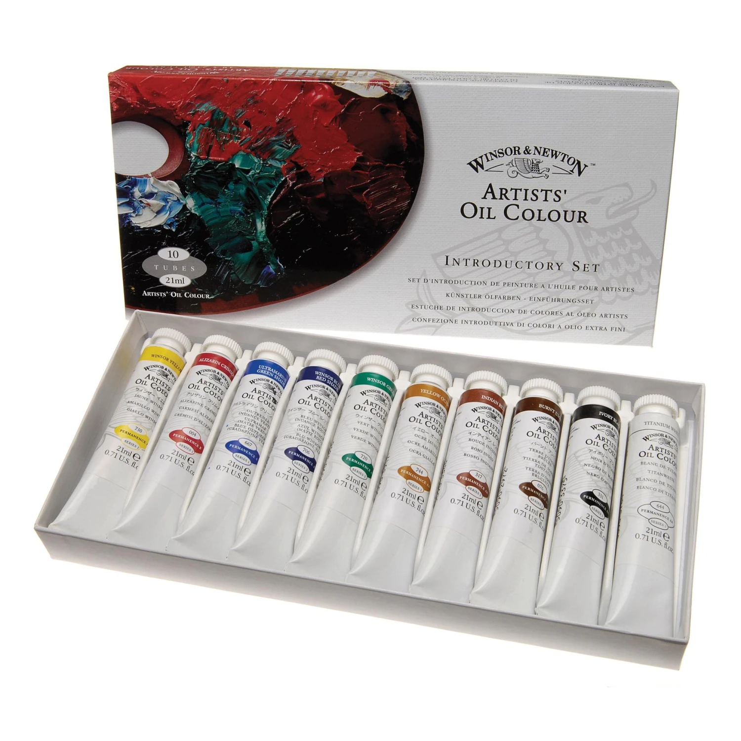 Winsor & Newton Artists Oil Colour Introductory Set - 10 X 21ml Tubes 4 Winsor & Newton Artists Oil Colour Introductory Set - 10 X 21ml Tubes - Image 2