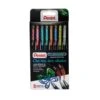 Pentel Hybrid Dual Metallic Gel Rollerball - Mixed Colours (Pack Of 8) -Painting Supplies YK110 8 M