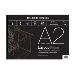 Daler-Rowney Layout Pad - 45gsm - 80 Sheets -Painting Supplies a2 single
