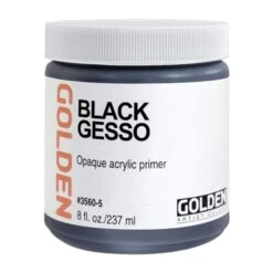 GOLDEN Black Gesso 237ml