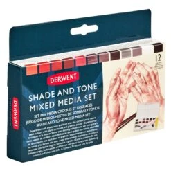 Derwent Shade And Tone Mixed Media Set -Painting Supplies derwent 8