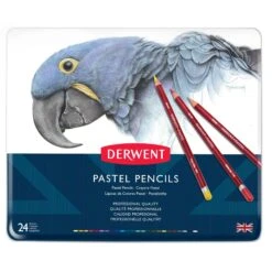 Derwent Pastel Pencil Metal Tins -Painting Supplies derwent pastel pencils 24