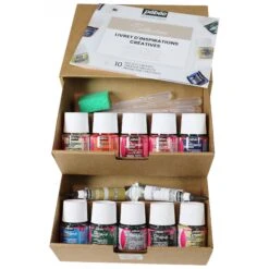 Pebeo Fantasy Prisme - Honeycomb Effect Colours - Set Of 10 X 45ml -Painting Supplies fantasy 2