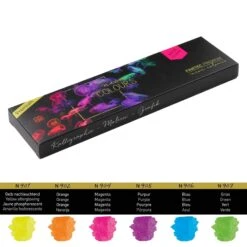 FINETEC Premium Metallic-Pearlescent-Iridescent Watercolour Set -Painting Supplies fn9000 front 240 hr42
