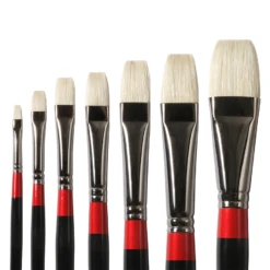 Daler-Rowney Georgian Short Flat Brushes G36 -Painting Supplies georgian short flat