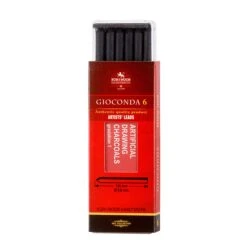 Koh-i-Noor Gioconda 5.6mm Artists' Leads For Lead Holders (Pack Of 6) -Painting Supplies gioconda drawing charcoals