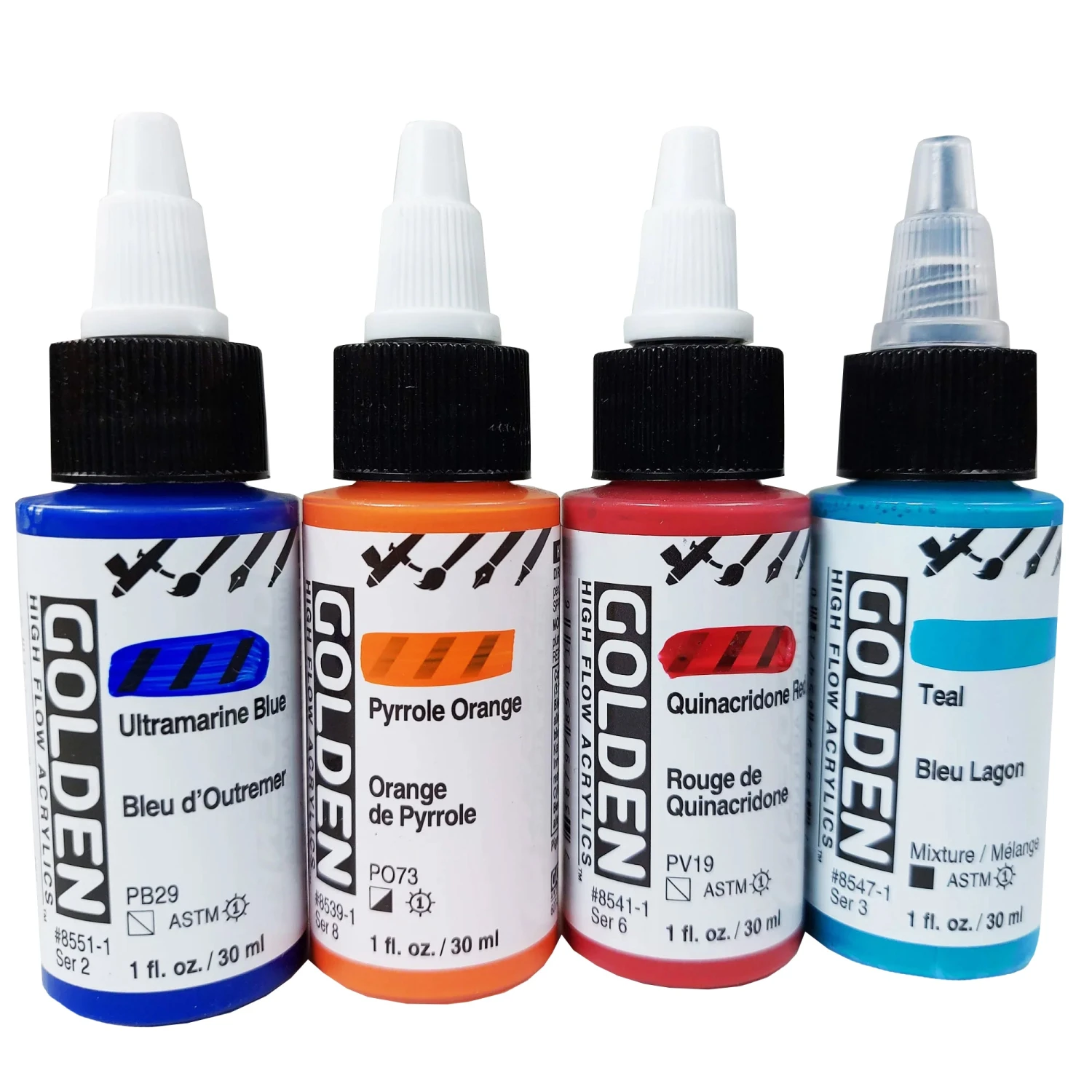 Golden High Flow Acrylics - Opaque Colours 30ml 3 Golden High Flow Acrylics - Opaque Colours 30ml