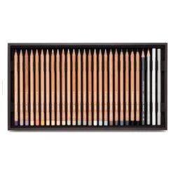 Caran D'Ache Luminance 6901® Wooden Box Of 76 Colours -Painting Supplies luminance colours