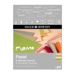Daler-Rowney Murano Pastel Pads - 160gsm -Painting Supplies murano pastel pad 16x12 neutral colours