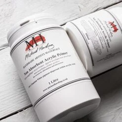 Michael Harding Non-Absorbent Acrylic White Primer -Painting Supplies non absorbent acrylic primer