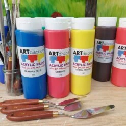 ARTdiscount Acrylic Paint 500ml - Single Bottles -Painting Supplies own brand acrylic