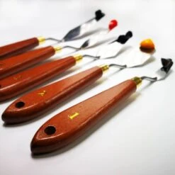 ARTessentials Palette Knife Set For Oils And Acrylics - 5 Piece -Painting Supplies palette knives 2