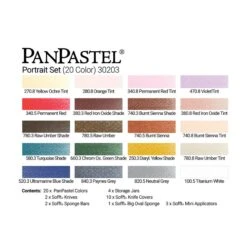 PanPastel Set - Portrait - 20 Colours 9 PanPastel Set - Portrait - 20 Colours -Painting Supplies pan paste portrait set
