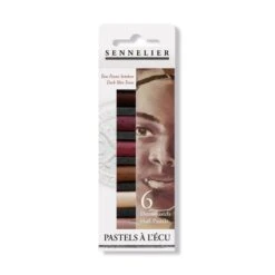 Sennelier Soft Pastels Half Stick - Set Of 6 - Assorted Sets -Painting Supplies sennelier half pastels dark skin tones