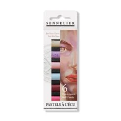 Sennelier Soft Pastels Half Stick - Set Of 6 - Assorted Sets -Painting Supplies sennelier half pastels pale skin tones