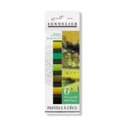 Sennelier Soft Pastels Half Stick - Set Of 6 - Assorted Sets -Painting Supplies sennelier half pastels spring countryside