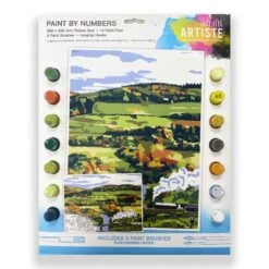Docrafts Artiste Paint By Numbers (295 X 395mm) Steam Train Landscape