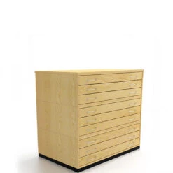 Wooden Plan Chest Traditional -Painting Supplies trad2