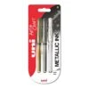 Uni-Ball Signo UM-153 Broad Metallic Rollerball Pens - Set Of 3 2 Uni-Ball Signo UM-153 Broad Metallic Rollerball Pens - Set Of 3 -Painting Supplies uni 3 623f5db1 778d 420c b9bb b76d20cff0be