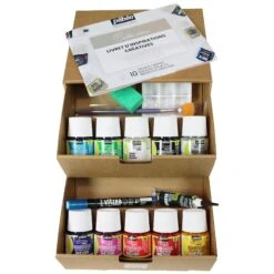 Pebeo Vitrea 160 Glass Painting Set - 10 X 45ml -Painting Supplies vitrea 1